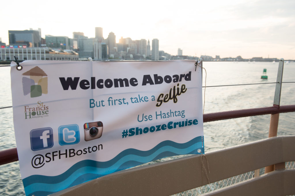 2016 Shooze Cruise boat sign