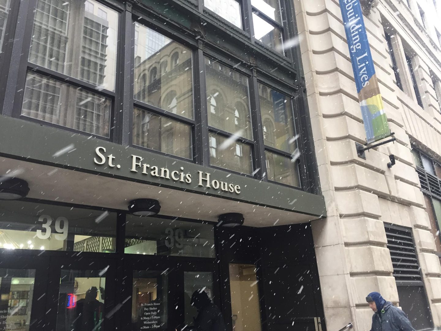 interior Whatever the temperature, whatever the weather, St. Francis House is here. banner image