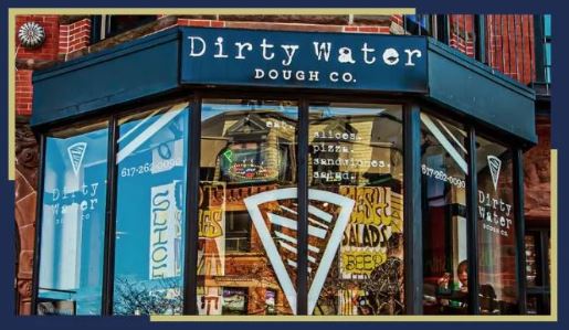 Facade of Dirty Water Dough Co. in Boston
